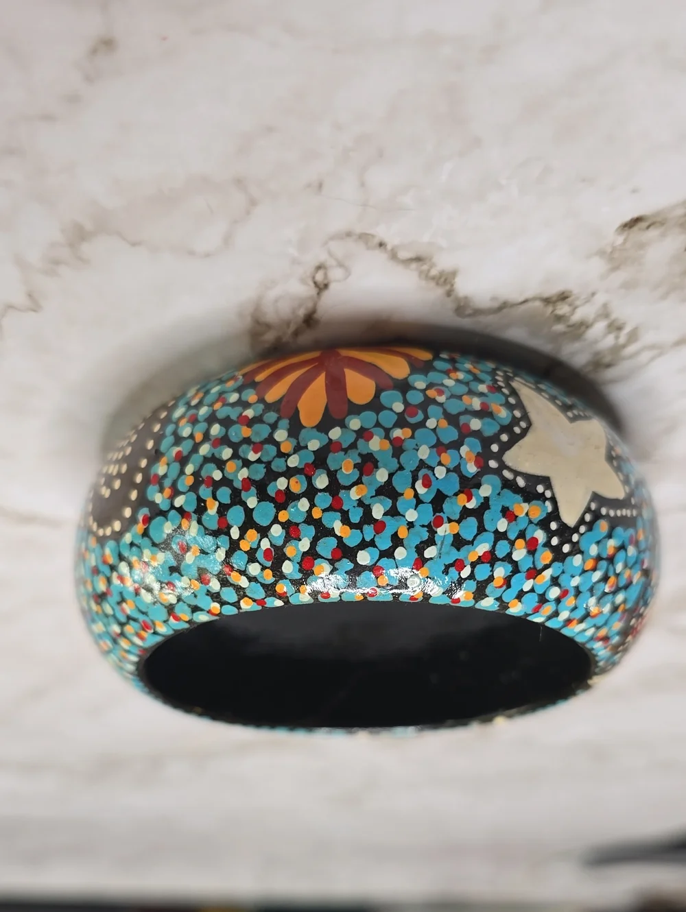 NEW Western Australia Aboriginal Handpainted Bangle Bracelet / Cuff